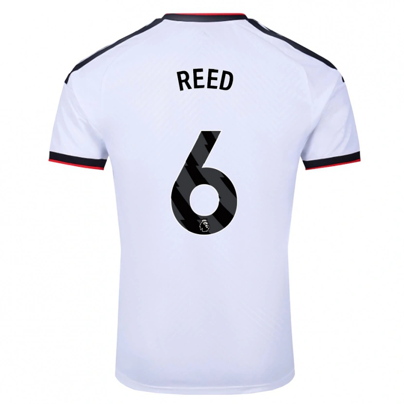 Danxen Hombre Camiseta Harrison Reed #6 Blanco Negro Rojo 1ª Equipación 2026/27 La Camisa