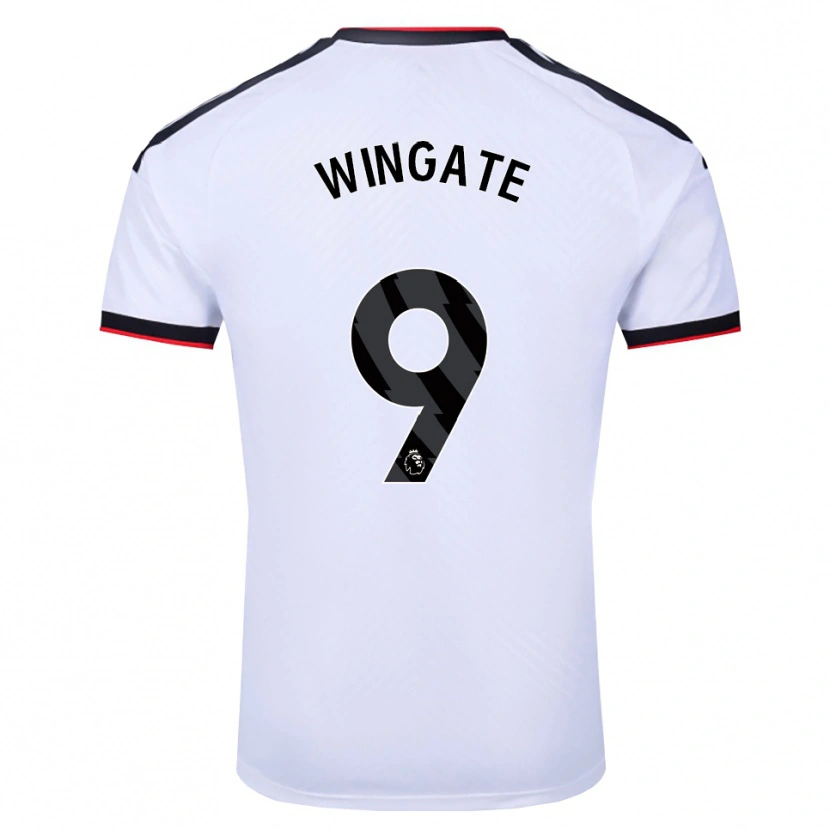 Danxen Hombre Camiseta Tom Wingate #9 Blanco Negro Rojo 1ª Equipación 2026/27 La Camisa