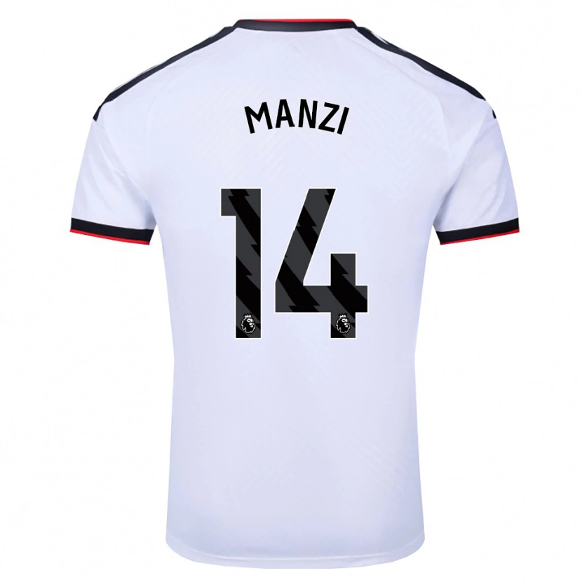 Danxen Hombre Camiseta Sophie Manzi #14 Blanco Negro Rojo 1ª Equipación 2026/27 La Camisa
