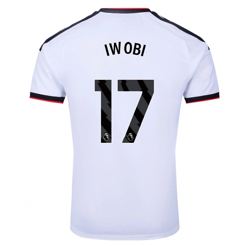 Danxen Hombre Camiseta Alex Iwobi #17 Blanco Negro Rojo 1ª Equipación 2026/27 La Camisa