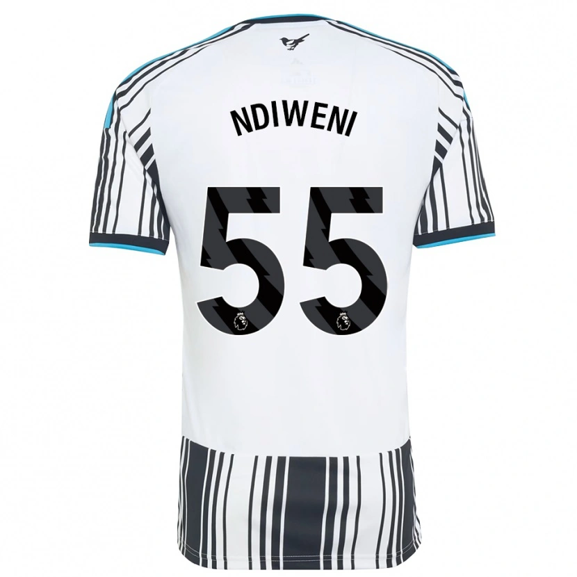 Danxen Hombre Camiseta Michael Ndiweni #55 Azulcielo Negro Blanco 1ª Equipación 2026/27 La Camisa