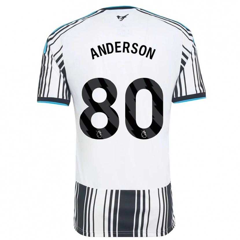 Danxen Hombre Camiseta Will Anderson #80 Azulcielo Negro Blanco 1ª Equipación 2026/27 La Camisa