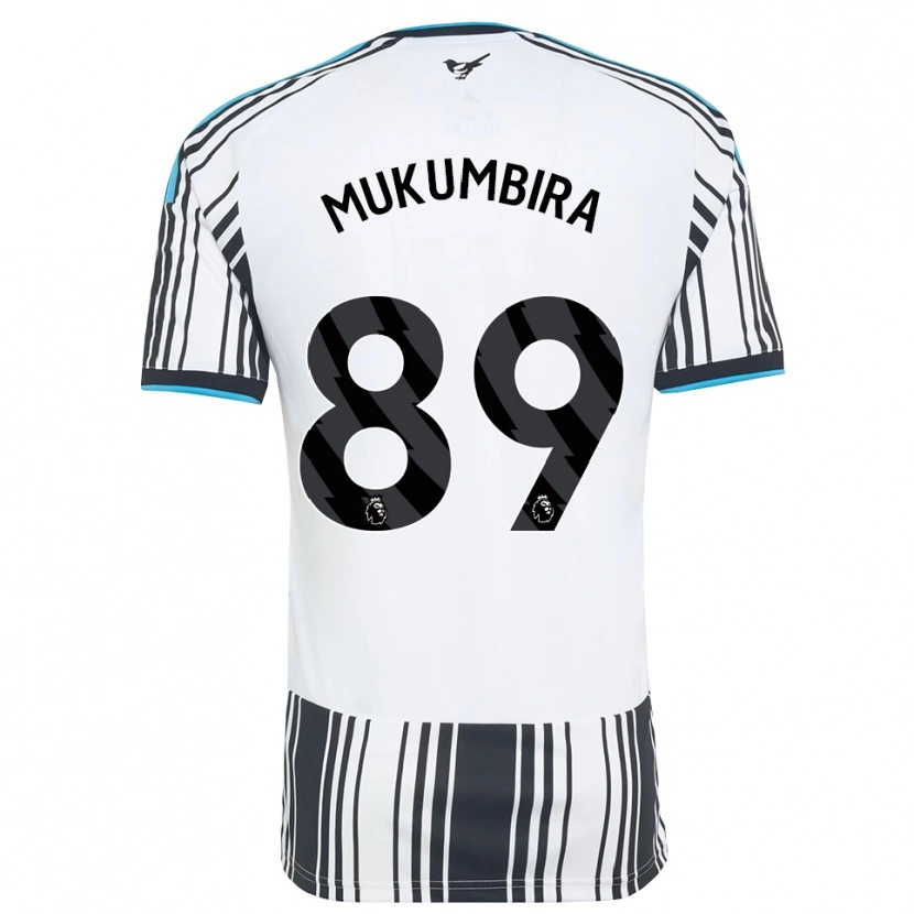 Danxen Hombre Camiseta Leon Mukumbira #89 Azulcielo Negro Blanco 1ª Equipación 2026/27 La Camisa