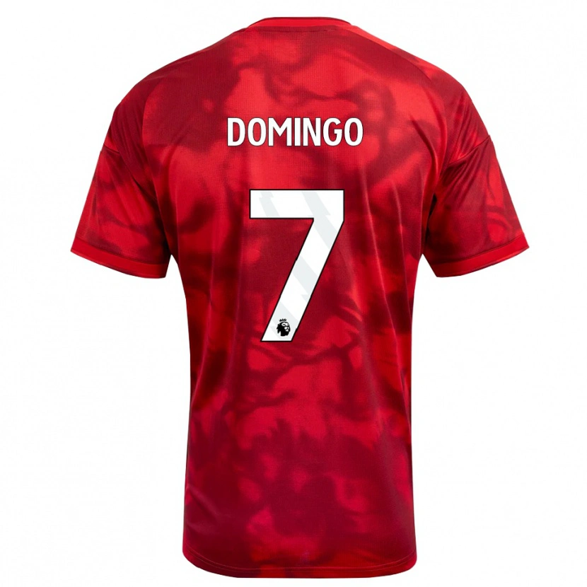 Danxen Hombre Camiseta Sophie Domingo #7 Carmesí Blanco 1ª Equipación 2026/27 La Camisa