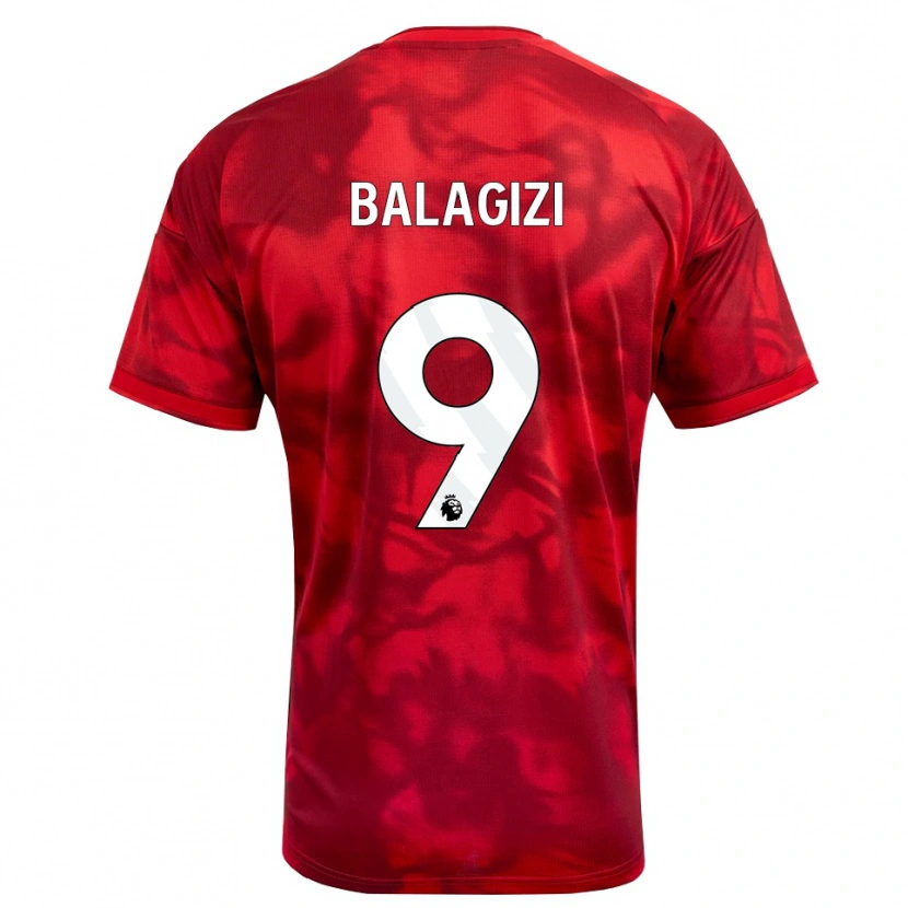 Danxen Hombre Camiseta Basima Balagizi #9 Carmesí Blanco 1ª Equipación 2026/27 La Camisa