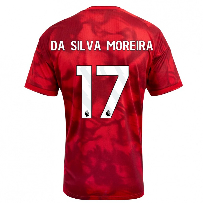 Danxen Hombre Camiseta Eric Da Silva Moreira #17 Carmesí Blanco 1ª Equipación 2026/27 La Camisa