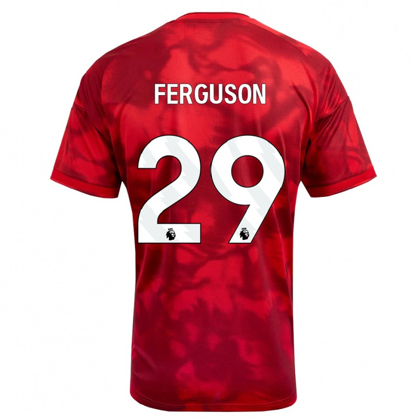 Danxen Hombre Camiseta Georgie Ferguson #29 Carmesí Blanco 1ª Equipación 2026/27 La Camisa