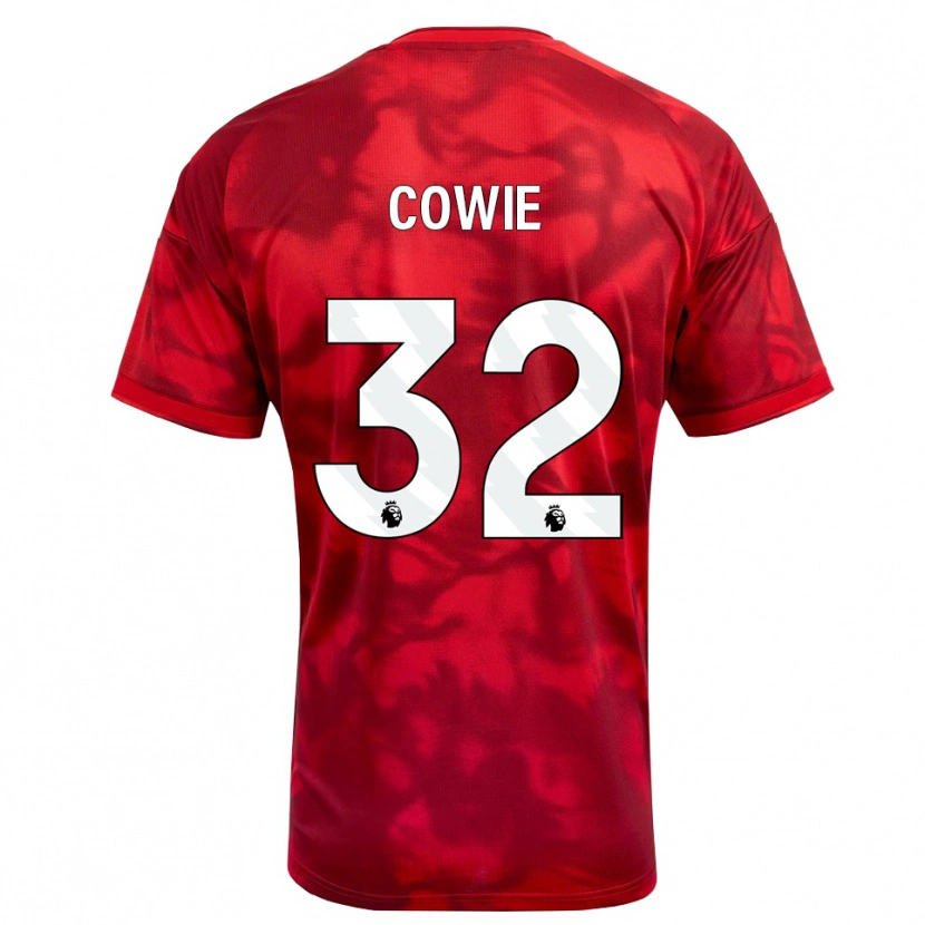 Danxen Hombre Camiseta Abi Cowie #32 Carmesí Blanco 1ª Equipación 2026/27 La Camisa
