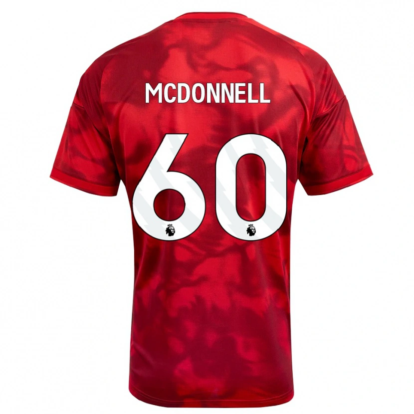 Danxen Hombre Camiseta Grady Mcdonnell #60 Carmesí Blanco 1ª Equipación 2026/27 La Camisa