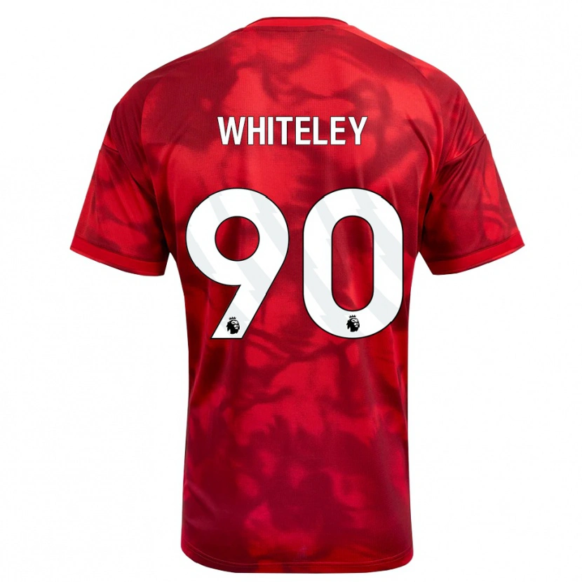 Danxen Hombre Camiseta Jonathan Whiteley #90 Carmesí Blanco 1ª Equipación 2026/27 La Camisa