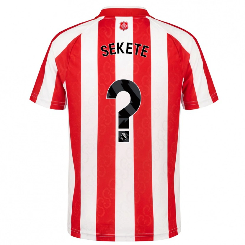 Danxen Hombre Camiseta Jayden Sekete #0 Rojo Blanco Negro 1ª Equipación 2026/27 La Camisa