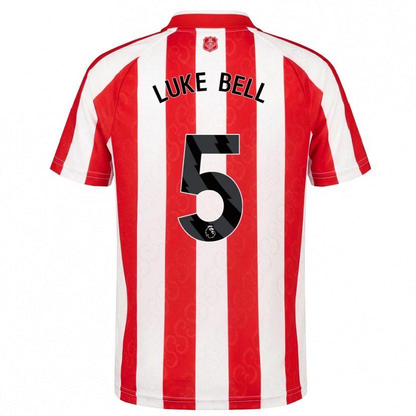 Danxen Hombre Camiseta Luke Bell #5 Rojo Blanco Negro 1ª Equipación 2026/27 La Camisa