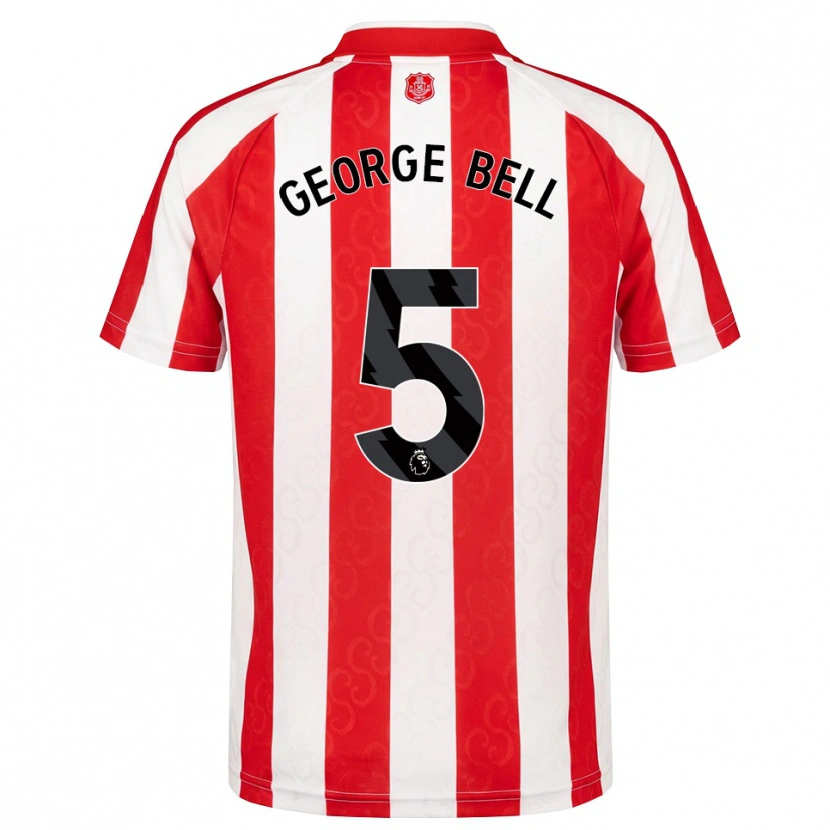 Danxen Hombre Camiseta George Bell #5 Rojo Blanco Negro 1ª Equipación 2026/27 La Camisa