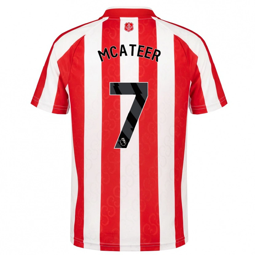 Danxen Hombre Camiseta Mary Mcateer #7 Rojo Blanco Negro 1ª Equipación 2026/27 La Camisa