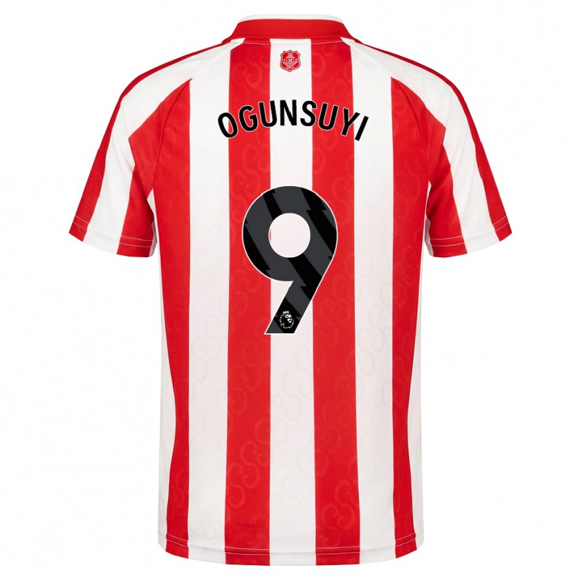 Danxen Hombre Camiseta Trey Samuel-Ogunsuyi #9 Rojo Blanco Negro 1ª Equipación 2026/27 La Camisa