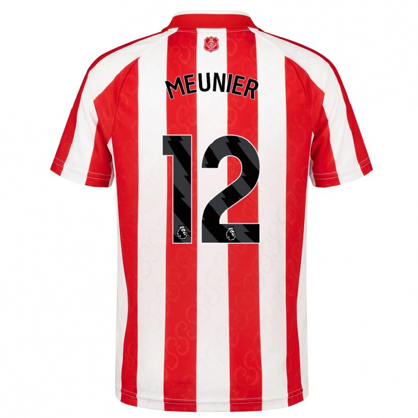 Danxen Hombre Camiseta Thomas Meunier #12 Rojo Blanco Negro 1ª Equipación 2026/27 La Camisa