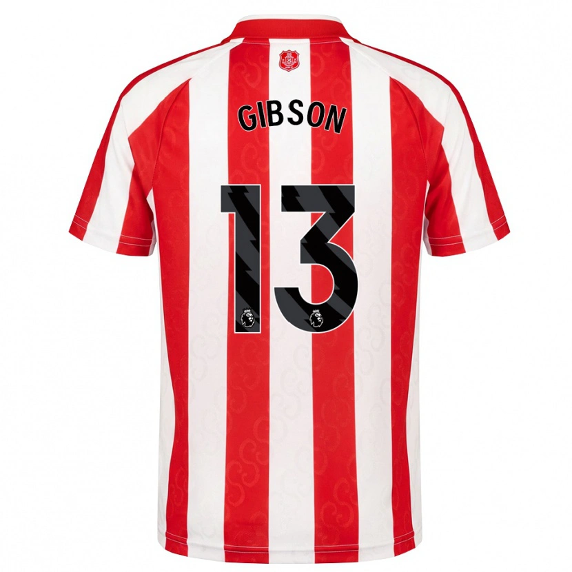 Danxen Hombre Camiseta Lewie Gibson #13 Rojo Blanco Negro 1ª Equipación 2026/27 La Camisa