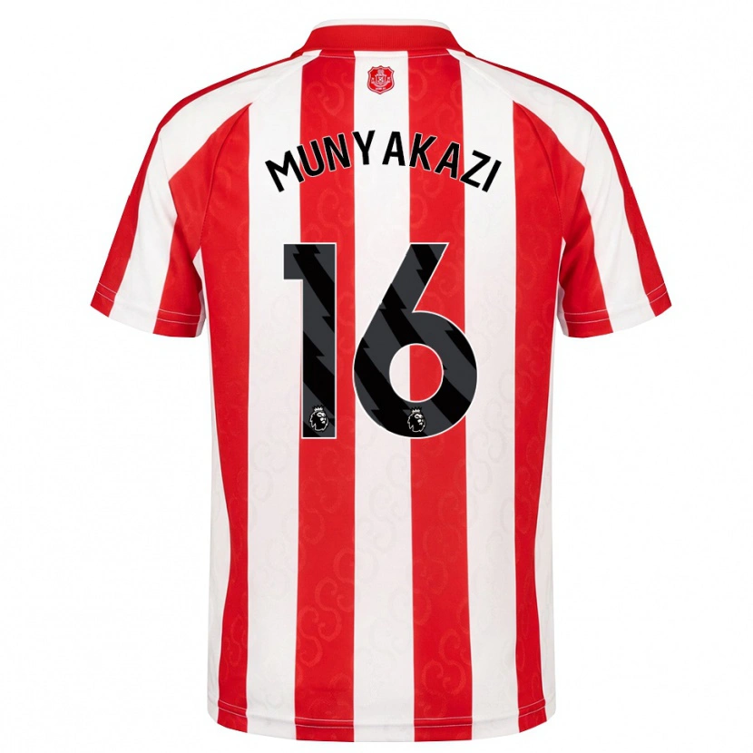 Danxen Hombre Camiseta Kay Munyakazi #16 Rojo Blanco Negro 1ª Equipación 2026/27 La Camisa