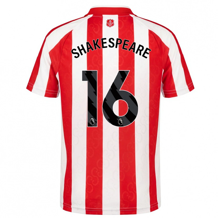 Danxen Hombre Camiseta Caleb Shakespeare #16 Rojo Blanco Negro 1ª Equipación 2026/27 La Camisa