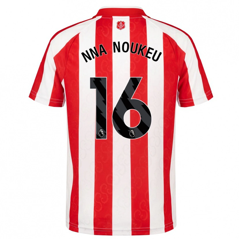 Danxen Hombre Camiseta Blondy Nna Noukeu #16 Rojo Blanco Negro 1ª Equipación 2026/27 La Camisa