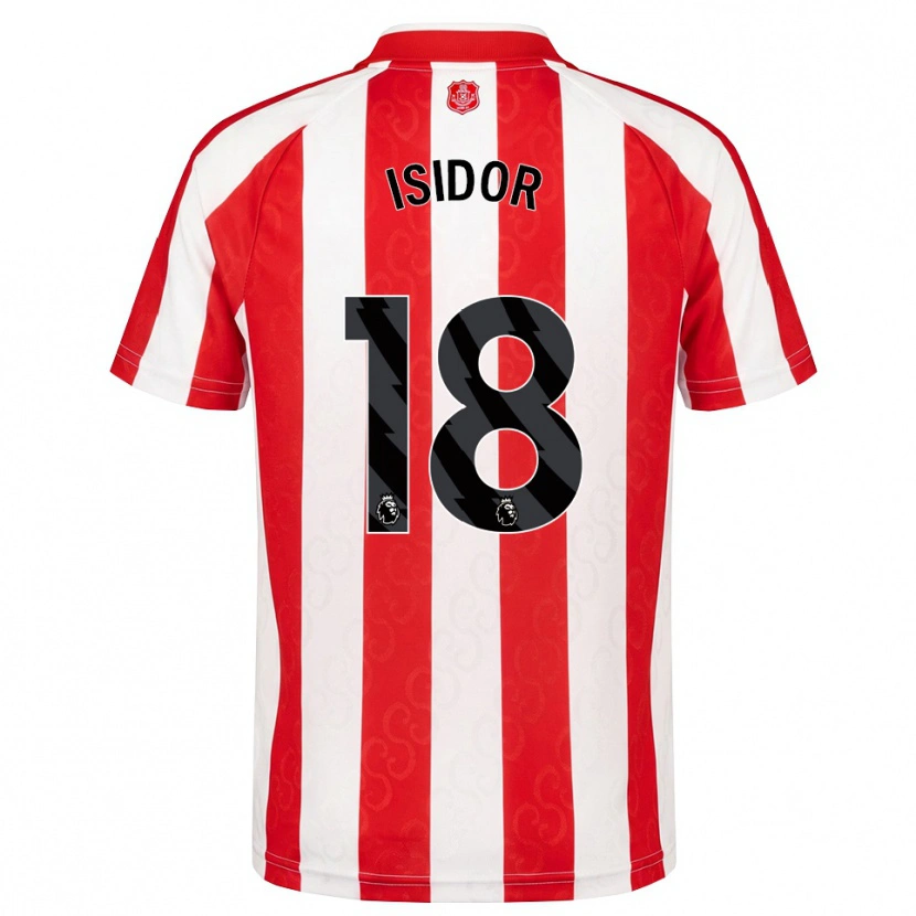 Danxen Hombre Camiseta Wilson Isidor #18 Rojo Blanco Negro 1ª Equipación 2026/27 La Camisa
