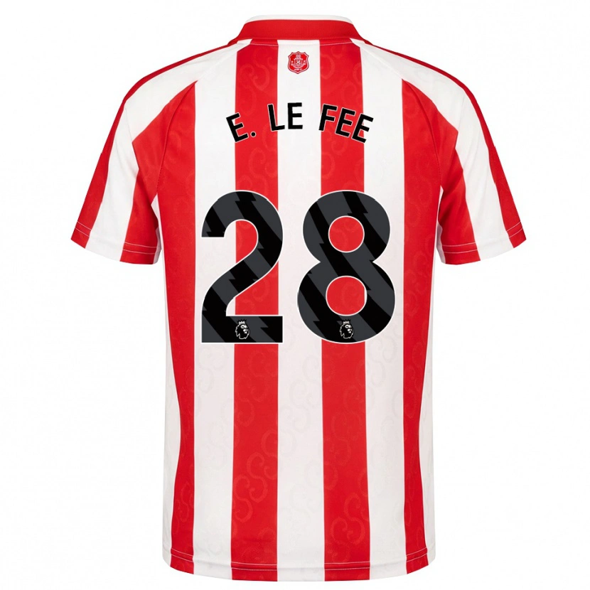 Danxen Hombre Camiseta Enzo Le Fée #28 Rojo Blanco Negro 1ª Equipación 2026/27 La Camisa