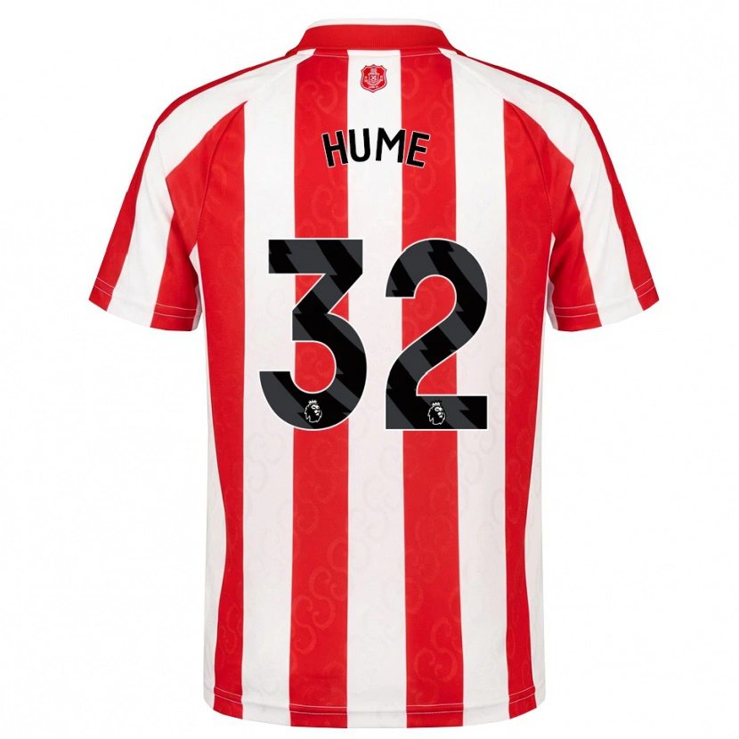 Danxen Hombre Camiseta Trai Hume #32 Rojo Blanco Negro 1ª Equipación 2026/27 La Camisa