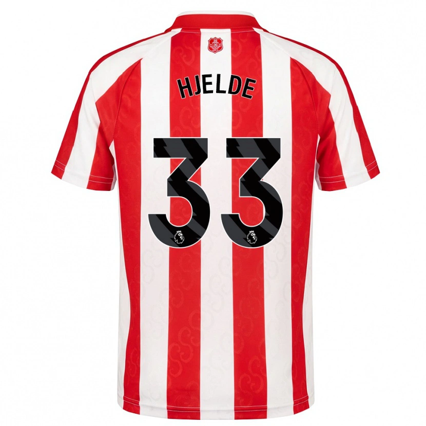 Danxen Hombre Camiseta Leo Fuhr Hjelde #33 Rojo Blanco Negro 1ª Equipación 2026/27 La Camisa