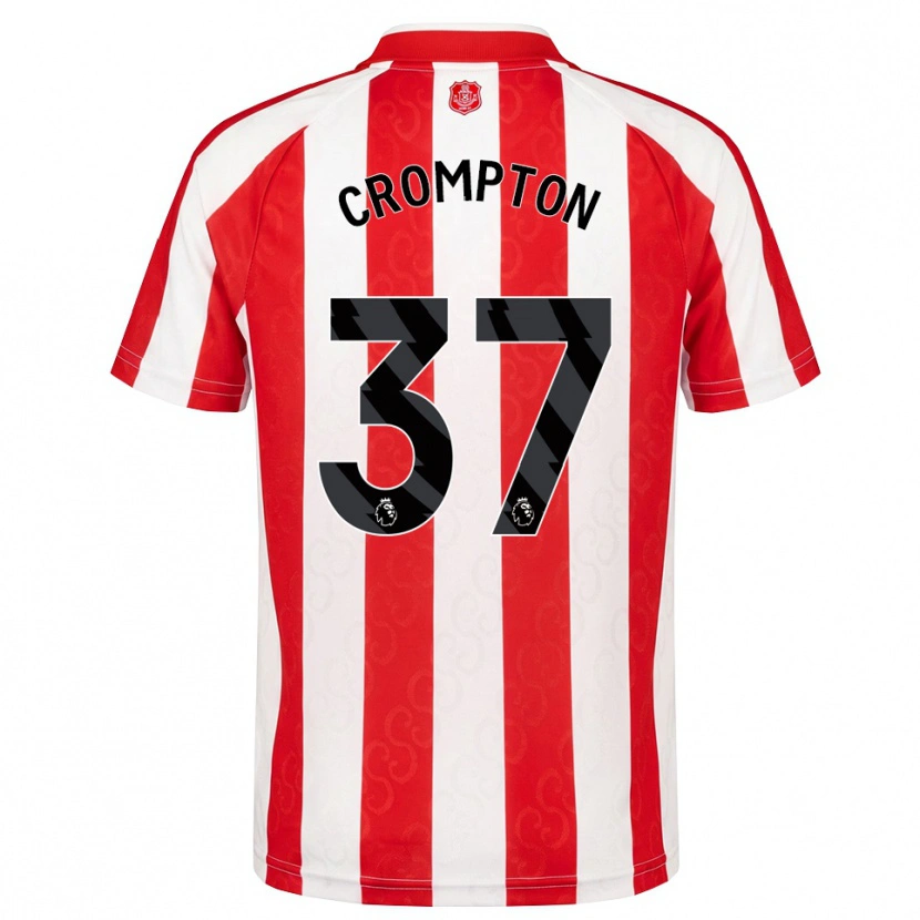 Danxen Hombre Camiseta Ben Crompton #37 Rojo Blanco Negro 1ª Equipación 2026/27 La Camisa