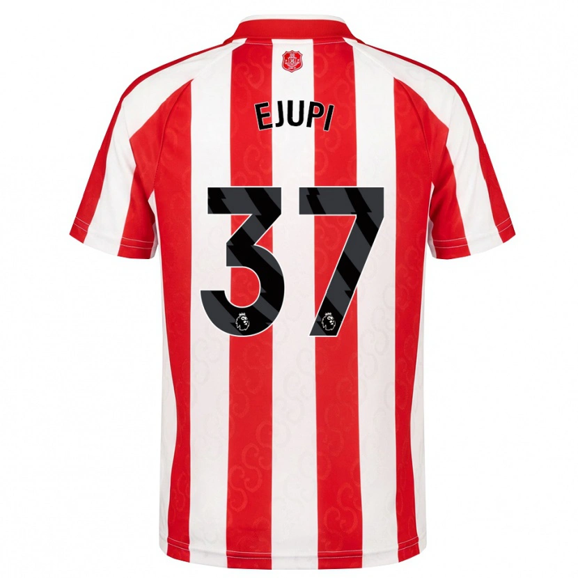 Danxen Hombre Camiseta Elizabeta Ejupi #37 Rojo Blanco Negro 1ª Equipación 2026/27 La Camisa