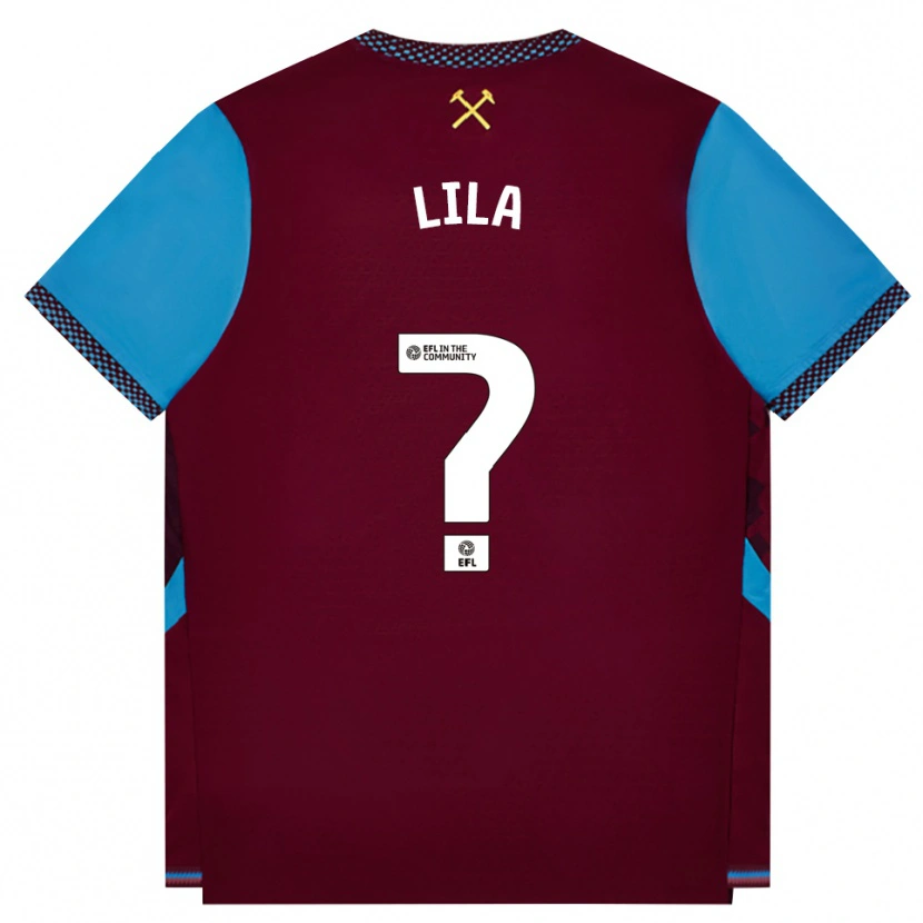 Danxen Hombre Camiseta Christian Lila #0 Borgoña Azulaciano 1ª Equipación 2026/27 La Camisa