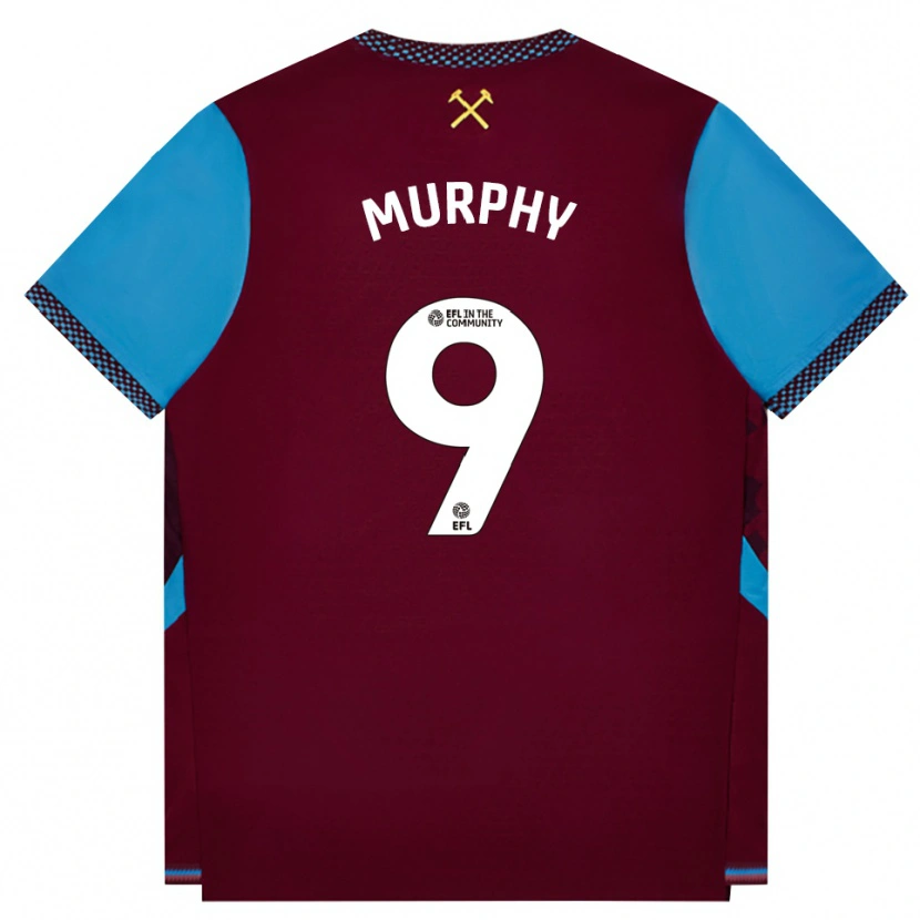 Danxen Hombre Camiseta Jett Murphy #9 Borgoña Azulaciano 1ª Equipación 2026/27 La Camisa