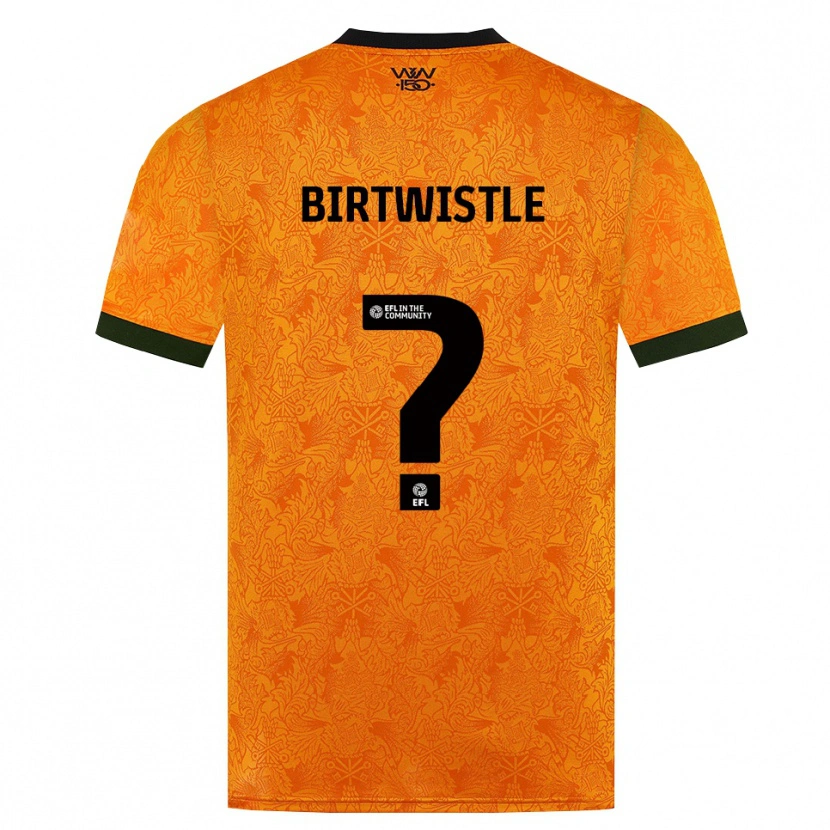 Danxen Hombre Camiseta Harry Birtwistle #0 Naranja Negro 1ª Equipación 2026/27 La Camisa