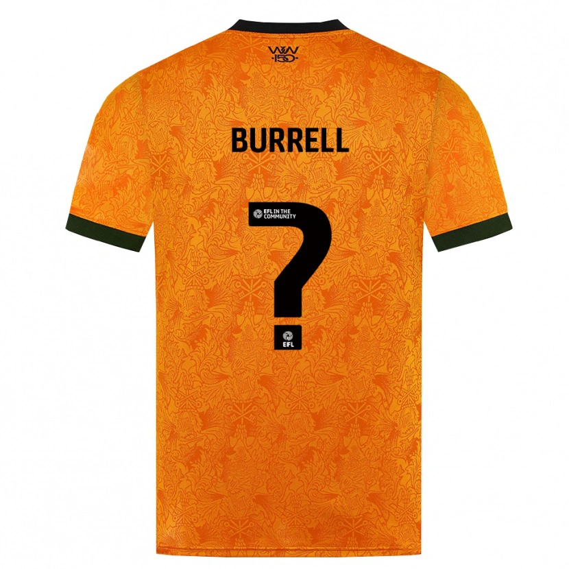 Danxen Hombre Camiseta Ackeme Francis Burrell #0 Naranja Negro 1ª Equipación 2026/27 La Camisa