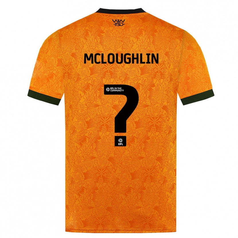 Danxen Hombre Camiseta Lee Mcloughlin #0 Naranja Negro 1ª Equipación 2026/27 La Camisa