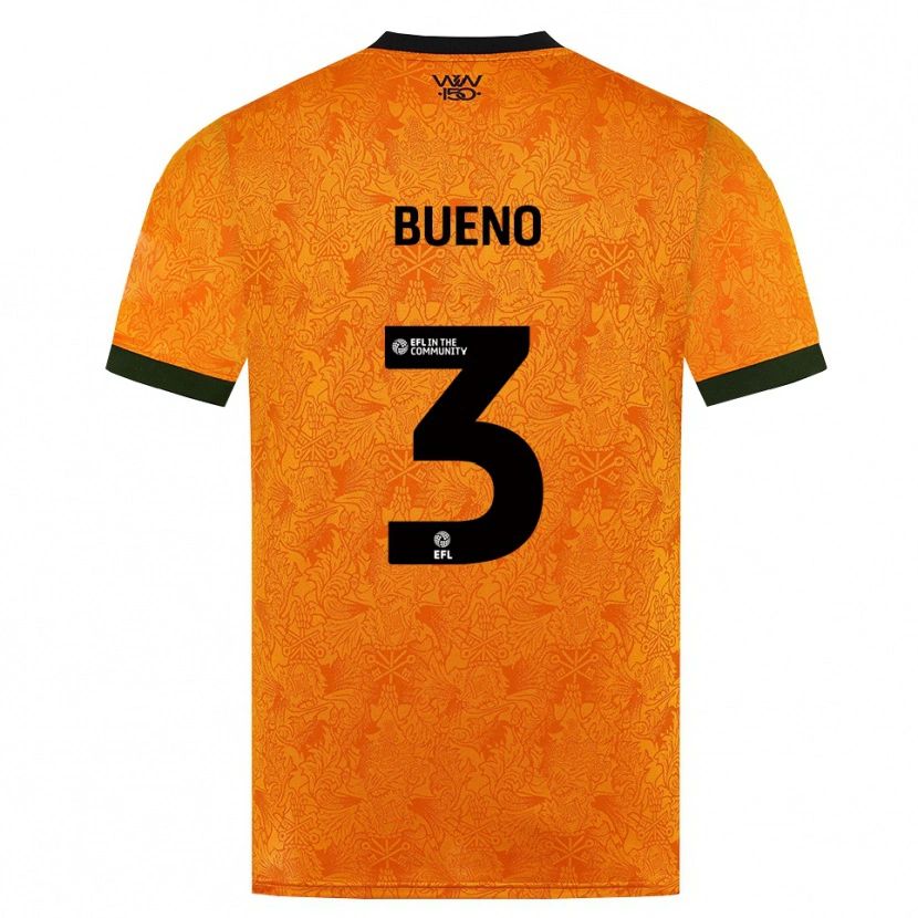 Danxen Hombre Camiseta Hugo Bueno #3 Naranja Negro 1ª Equipación 2026/27 La Camisa