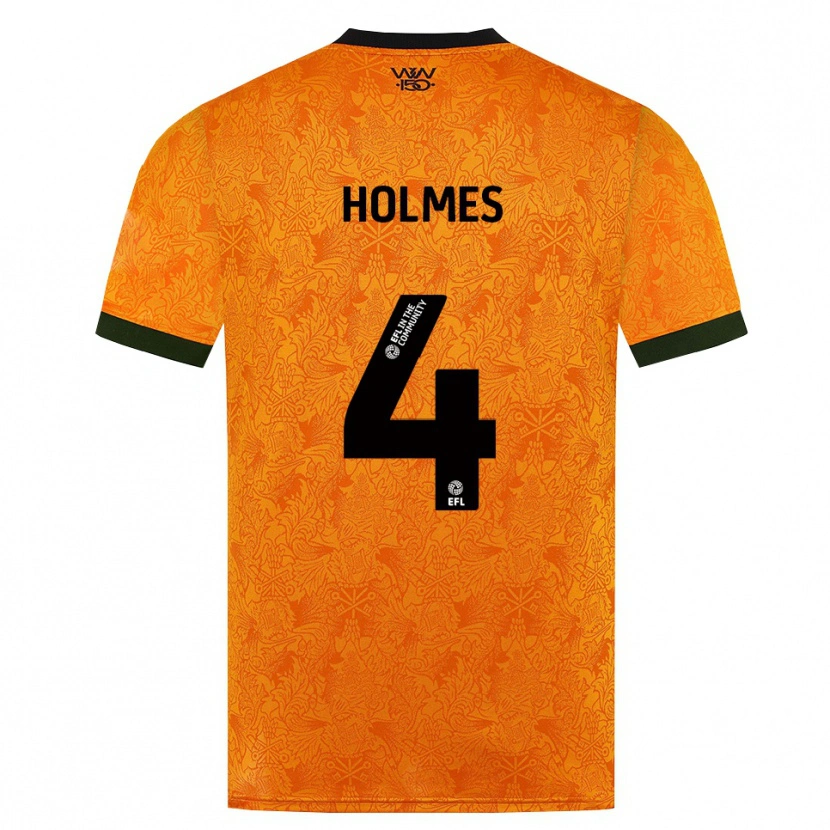 Danxen Hombre Camiseta Summer Holmes #4 Naranja Negro 1ª Equipación 2026/27 La Camisa