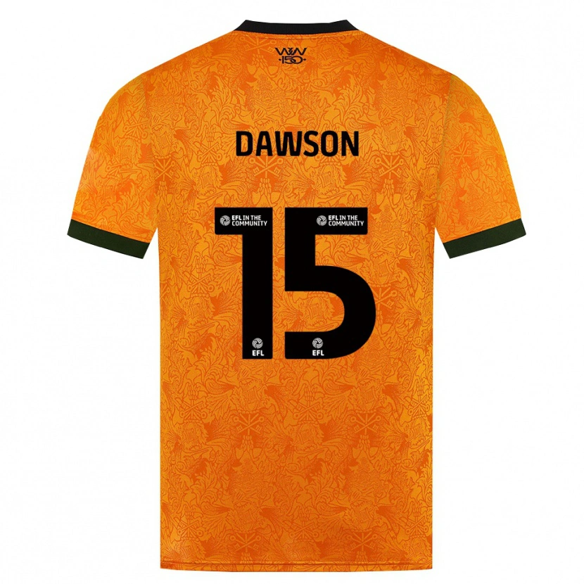 Danxen Hombre Camiseta Craig Dawson #15 Naranja Negro 1ª Equipación 2026/27 La Camisa