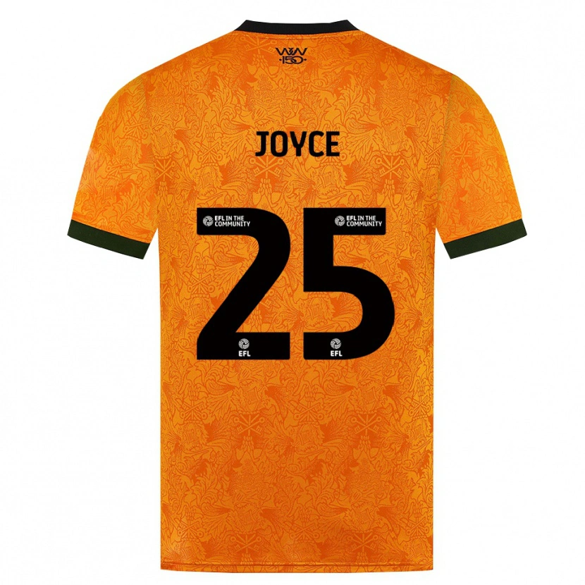 Danxen Hombre Camiseta Leonie Joyce #25 Naranja Negro 1ª Equipación 2026/27 La Camisa