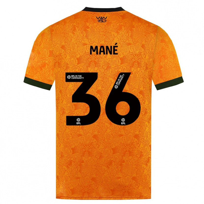 Danxen Hombre Camiseta Mateus Mané #36 Naranja Negro 1ª Equipación 2026/27 La Camisa