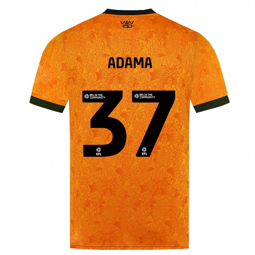 Danxen Hombre Camiseta Adama Traore #37 Naranja Negro 1ª Equipación 2026/27 La Camisa