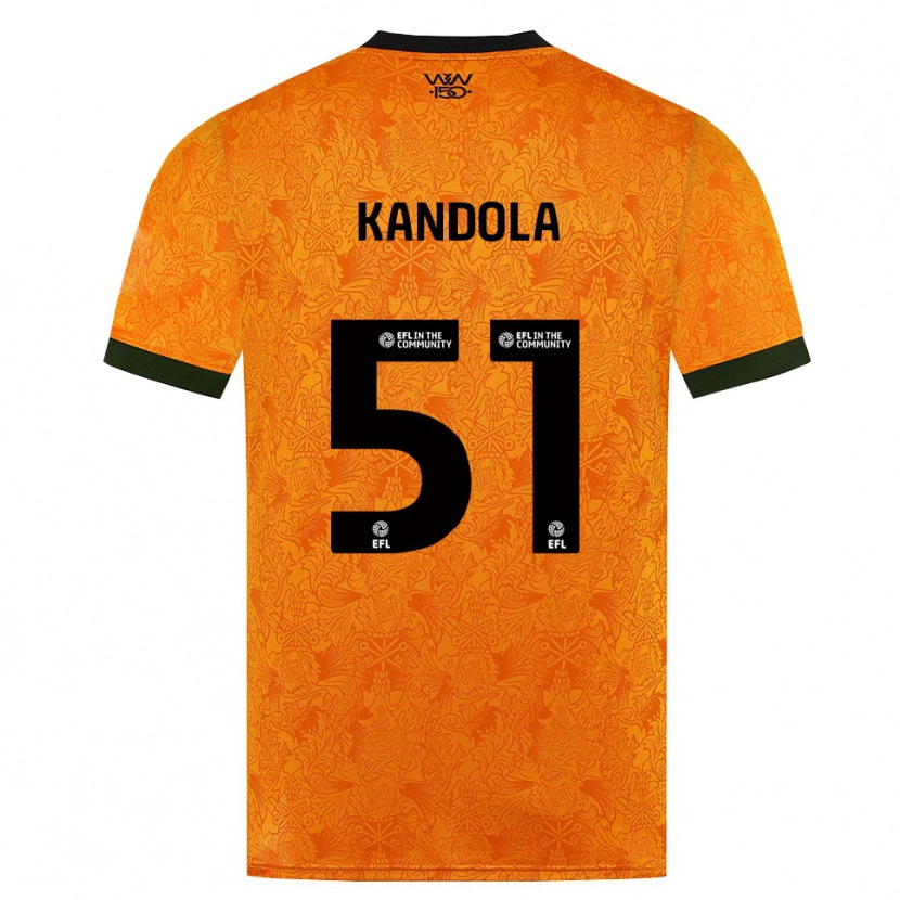 Danxen Hombre Camiseta Kam Kandola #51 Naranja Negro 1ª Equipación 2026/27 La Camisa