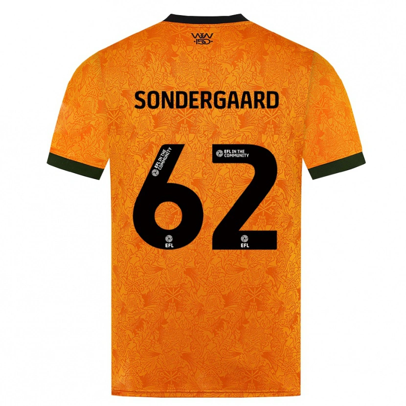 Danxen Hombre Camiseta Andreas Sondergaard #62 Naranja Negro 1ª Equipación 2026/27 La Camisa