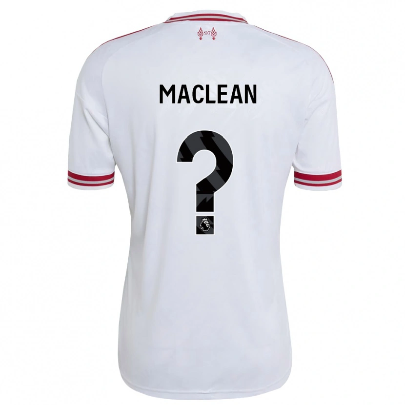 Danxen Hombre Camiseta Kirsty Maclean #0 Rojo Blanco 2ª Equipación 2026/27 La Camisa