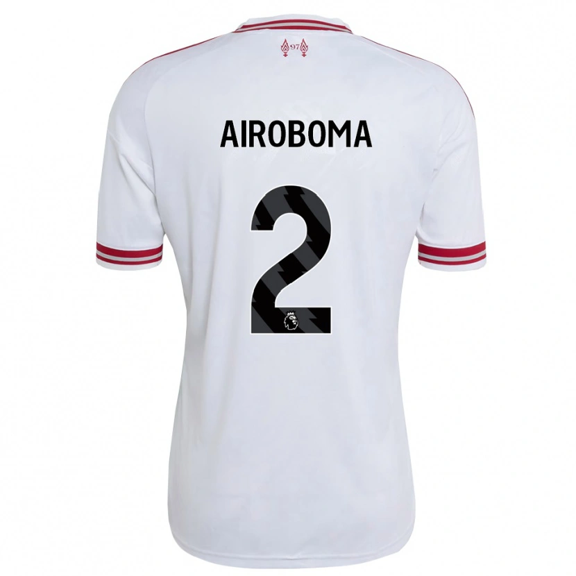 Danxen Hombre Camiseta Emmanuel Airoboma #2 Rojo Blanco 2ª Equipación 2026/27 La Camisa