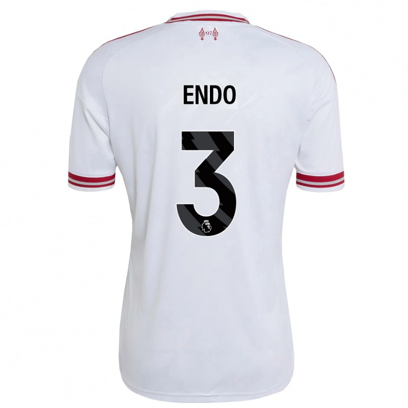 Danxen Hombre Camiseta Wataru Endo #3 Rojo Blanco 2ª Equipación 2026/27 La Camisa
