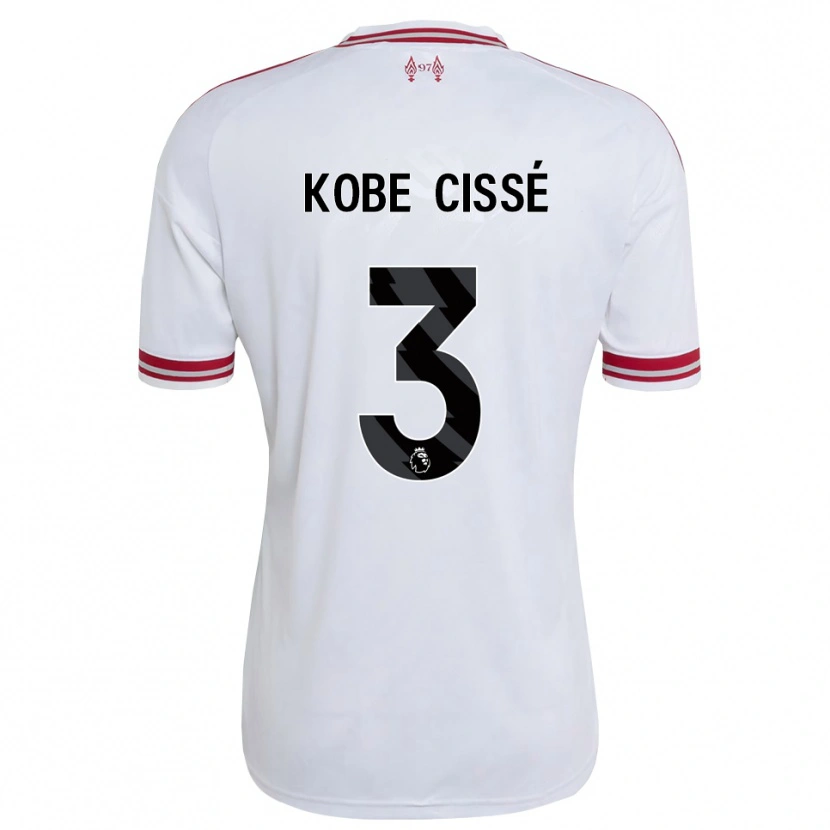 Danxen Hombre Camiseta Prince Cissé #3 Rojo Blanco 2ª Equipación 2026/27 La Camisa