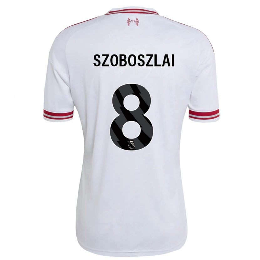 Danxen Hombre Camiseta Dominik Szoboszlai #8 Rojo Blanco 2ª Equipación 2026/27 La Camisa