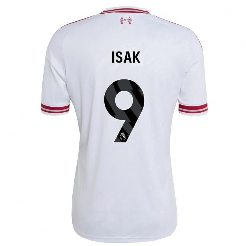 Danxen Hombre Camiseta Alexander Isak #9 Rojo Blanco 2ª Equipación 2026/27 La Camisa