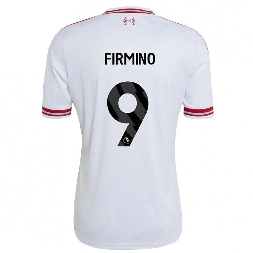 Danxen Hombre Camiseta Roberto Firmino #9 Rojo Blanco 2ª Equipación 2026/27 La Camisa